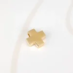 DIJE ORO LAMINADO CRUZ CARTONEADA LISO