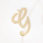 DIJE ORO LAMINADO CURSIVA G LISO