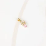 DIJE ORO LAMINADO ANGEL ZIRCONIA