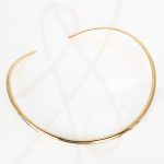 GARGANTILLA ORO LAMINADO CIRCULAR ANCHA LISO