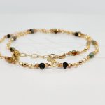 COLLAR SIN DIJE PIEDRAS VARIAS SENCILLO MULTICOLOR