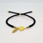 PULSERA OJO TURCO CORDON NEGRO