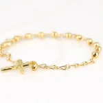 PULSERA CON DIJE ORO LAMINADO MISTERIO MINI LISO