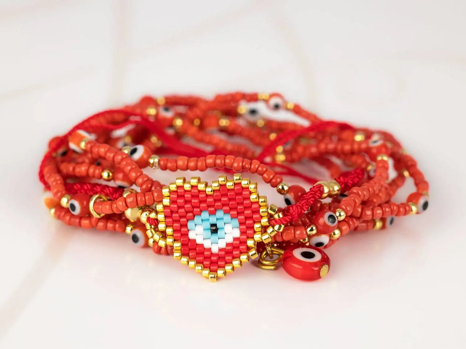 PULSERA CON DIJE ORO LAMINADO CHAQUIRA ARBOL MIYUKI