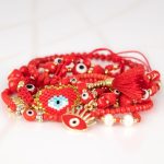 PULSERA CON DIJE ORO LAMINADO CRISTAL SUERTE MIYUKI