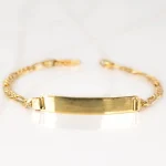PULSERA SIN DIJE ORO LAMINADO ESCLAVA CADENA