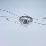 ANILLO PLATA RODIZADA MOISSANITE AJUSTABLE