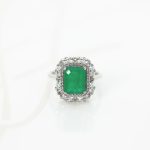 ANILLO PLATA RODIZADA TOURMALINA VERDE