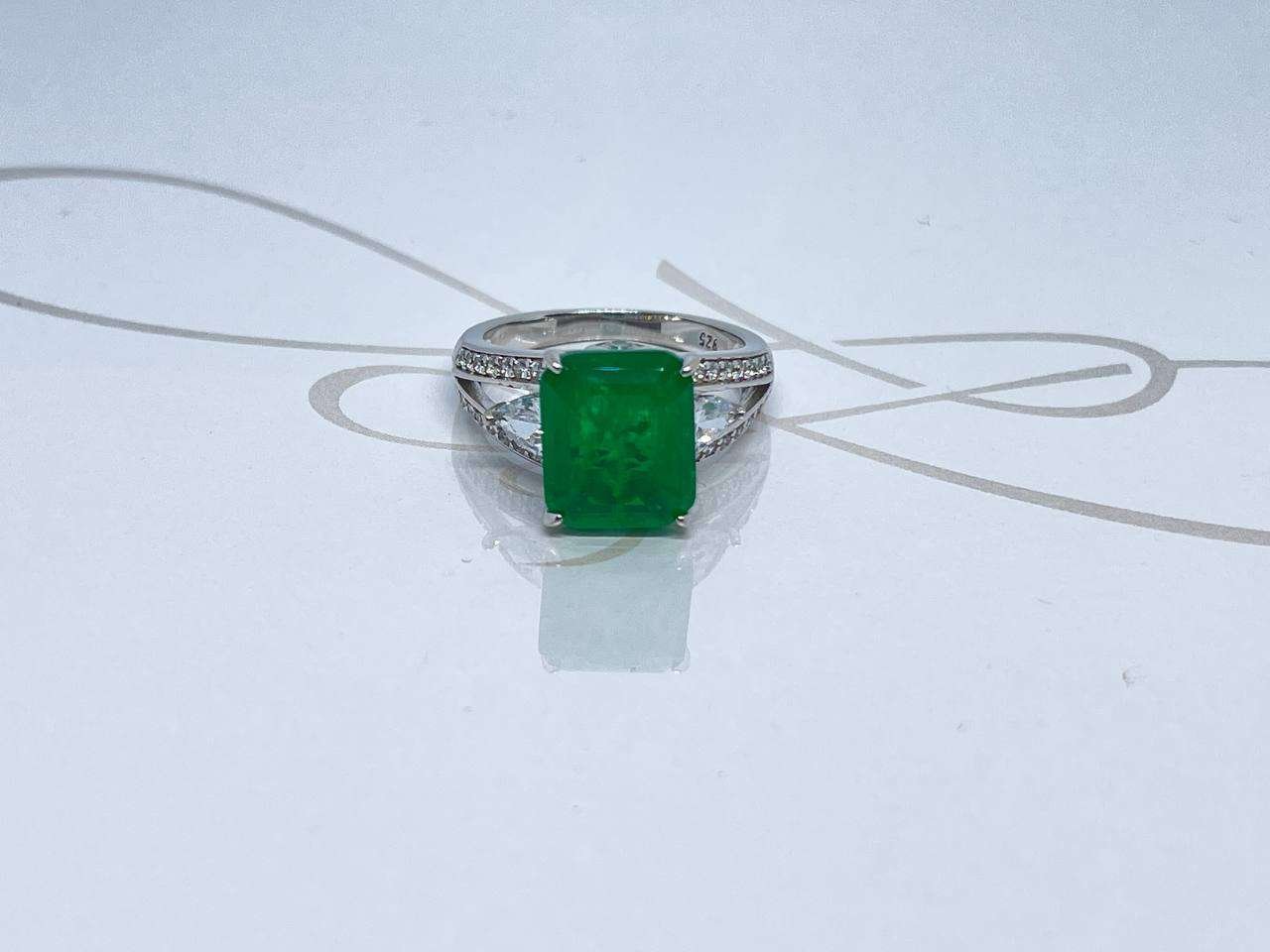 ANILLO PLATA RODIZADA DOBLE BANDA TOURMALINA