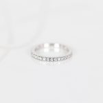 ANILLO PLATA RODIZADA TOPACIO BLANCO CHURUMBELA COMPLETA