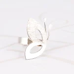 ANILLO PLATA MEDIA MARIPOSA AZUCARADO