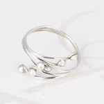 ANILLO PLATA CRUZADO TRIPLE BOLA