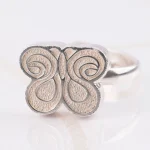 ANILLO PLATA MARIPOSA CARTONEADO