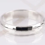 ANILLO DE PLATA DIAMANTADO