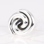 ANILLO PLATA ESPIRAL  ELECTROFORMADO