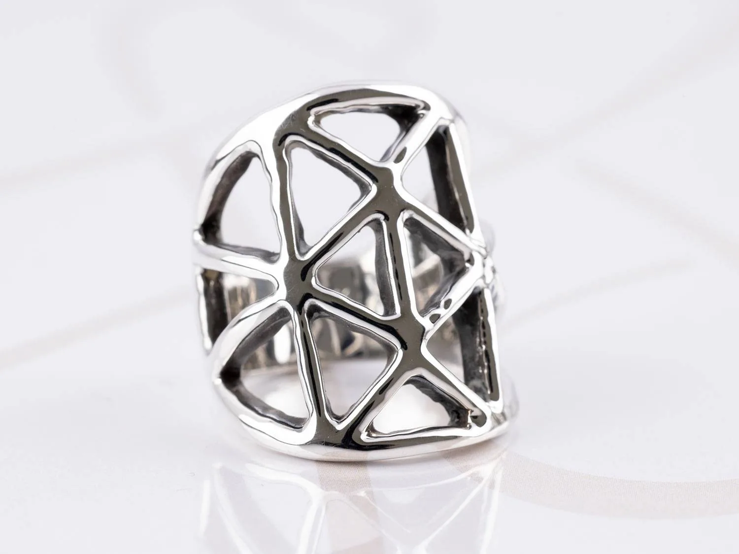 ANILLO PLATA PANEL ELECTROFORMADO