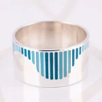 ANILLO PLATA ALTAS Y BAJAS ESMALTADO