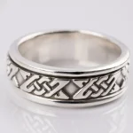 ANILLO PLATA GRECAS GIRATORIO