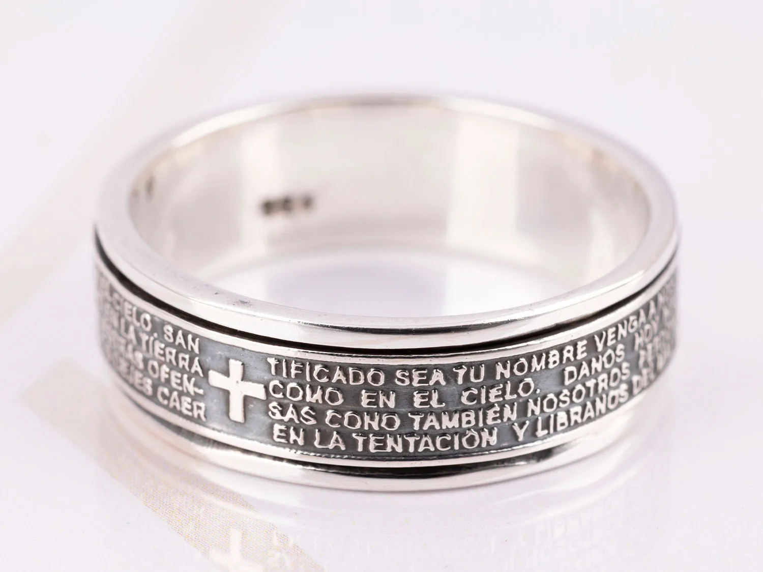 ANILLO DE PLATA PADRE NUESTRO