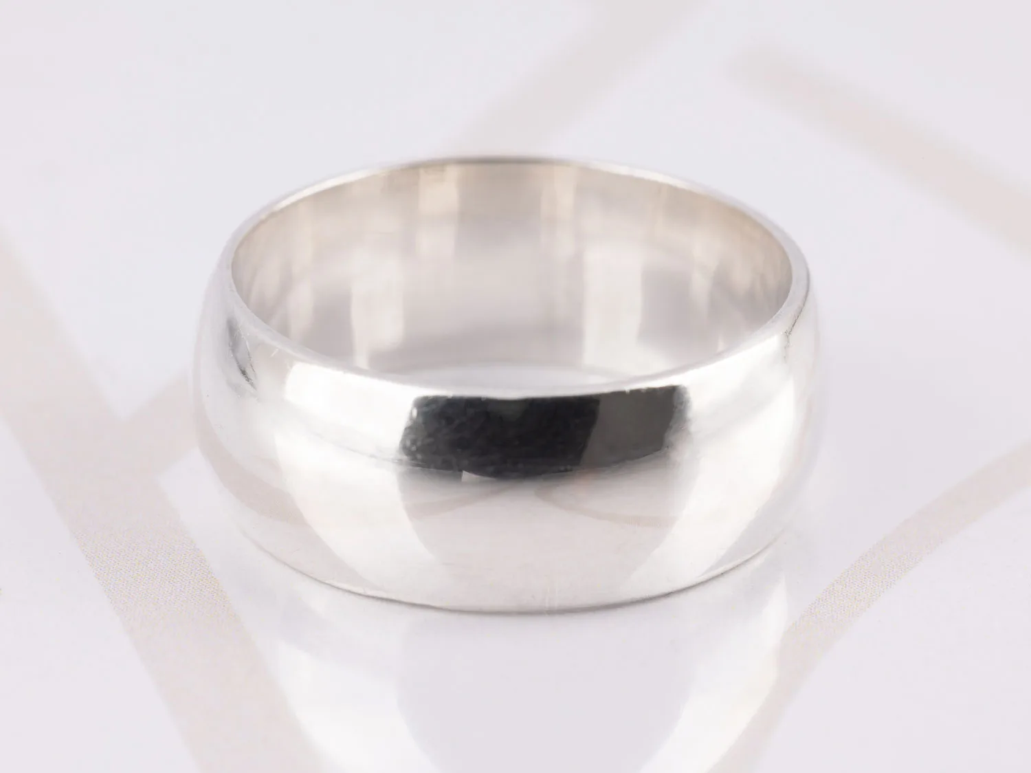 ANILLO DE PLATA CONFORT ANCHO
