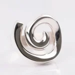 ANILLO PLATA CARACOL LISO