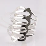 ANILLO PLATA INFINITOS ENTRELAZADOS LISO