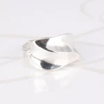 ANILLO PLATA OLA LISO