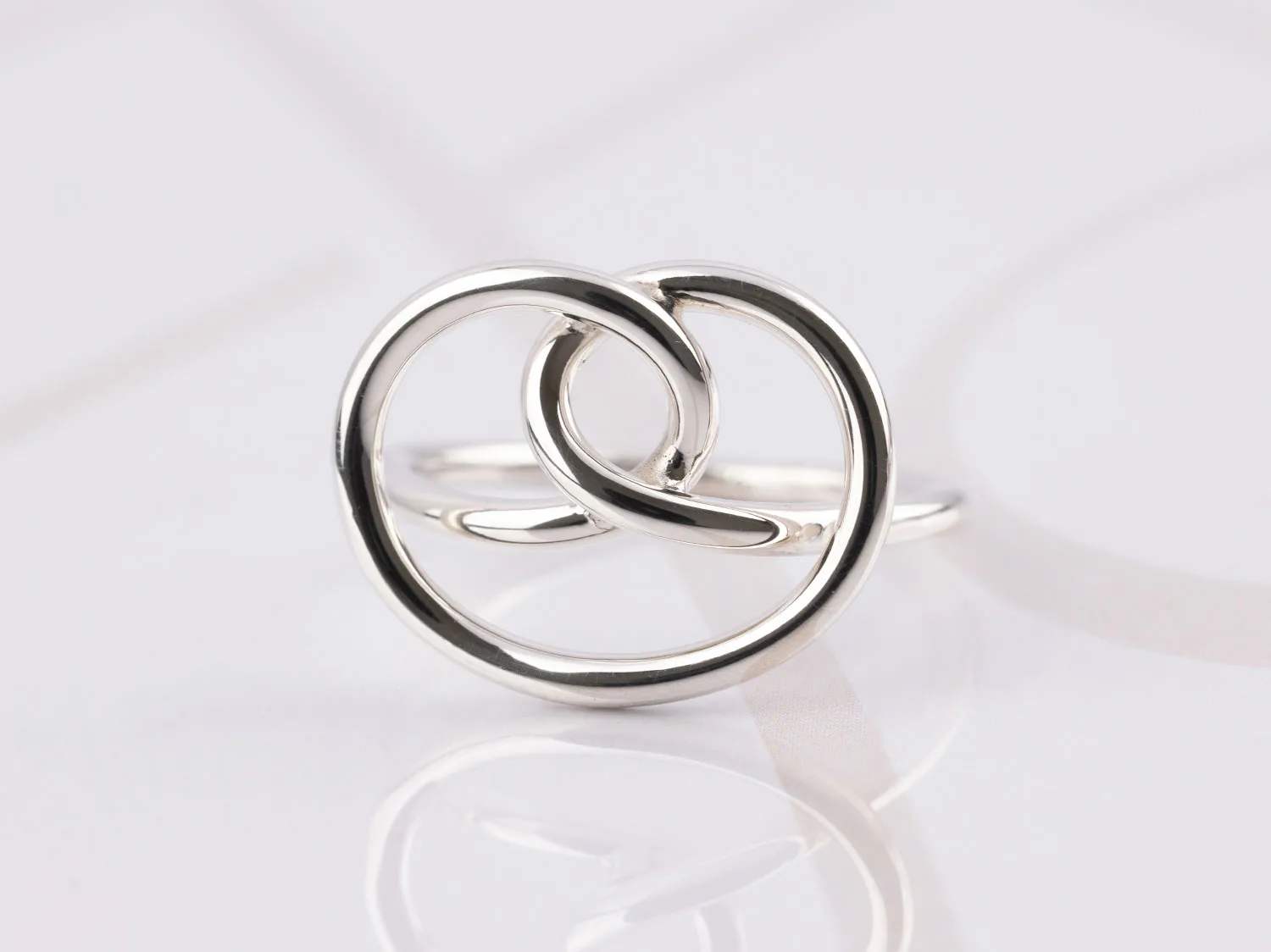 ANILLO PLATA NUDO LISO