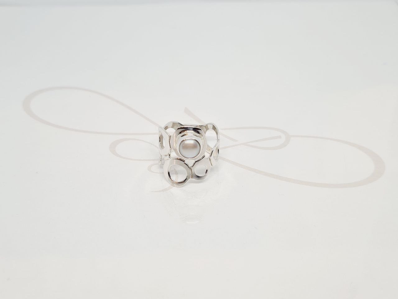 ANILLO PANEL CIRCULAR PERLA