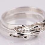 ANILLO DE PLATA DOBLE PAREJA