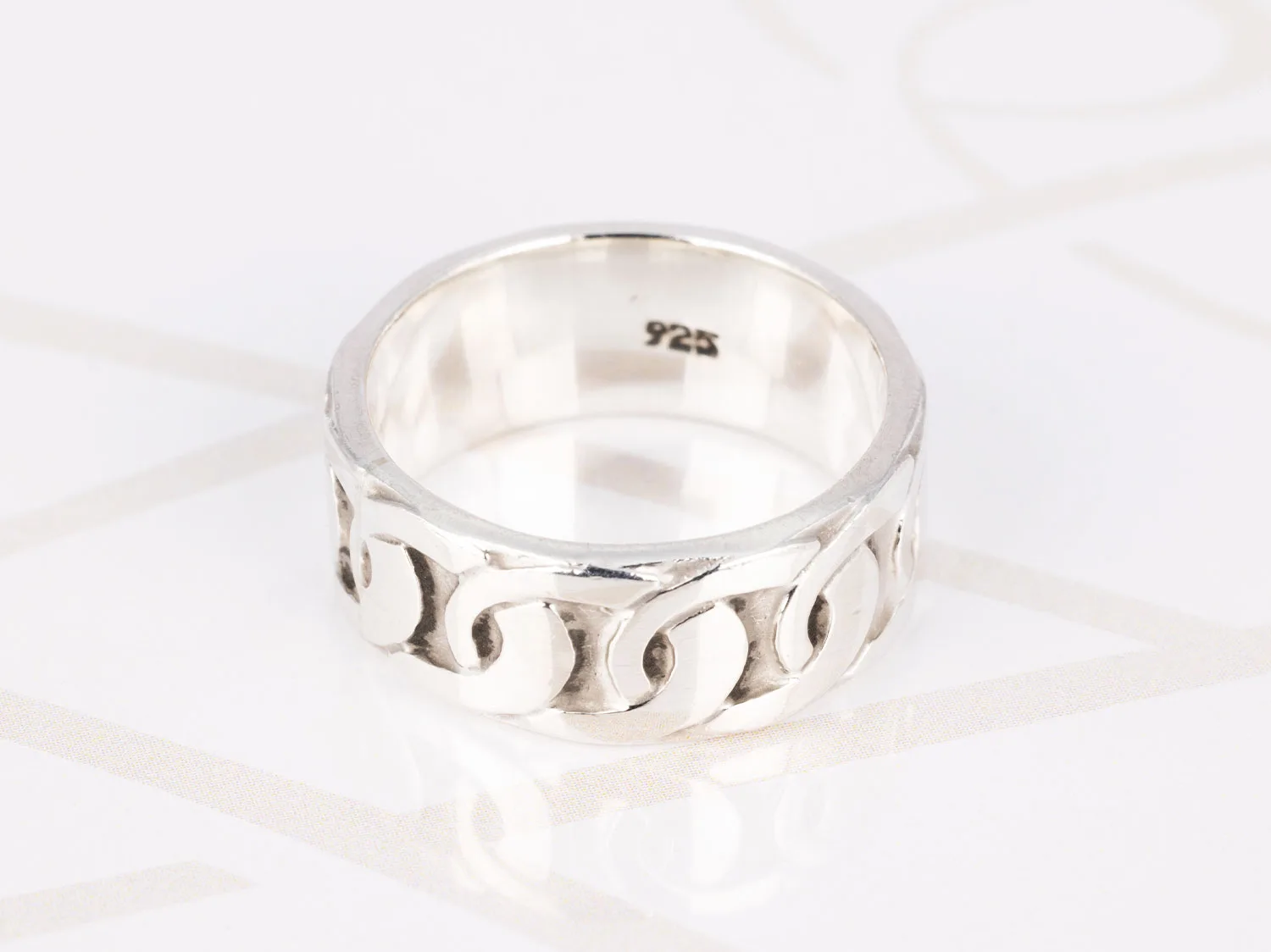 ANILLO PLATA OVALOS ENGARZADOS PAVONADO