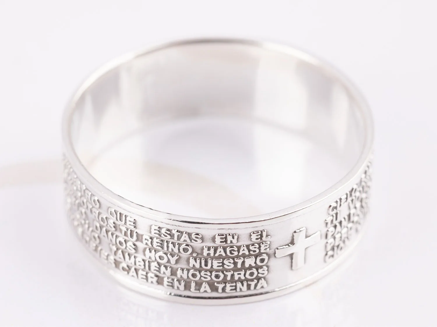 ANILLO DE PLATA PADRE NUESTRO