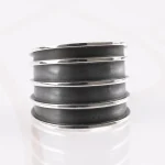 ANILLO PLATA QUINTUPLE LINEA PAVONADO