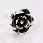 ANILLO PLATA ROSA PAVONADO