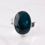 ANILLO PLATA OVALADO ZIRCONIA