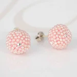 BROQUEL PLATA GRANDE PERLITAS BOLA DE FUEGO
