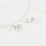 BROQUEL PLATA MEDIA BOLA LISO