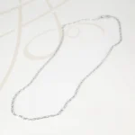 CADENA PLATA ALTERNA BARBADA