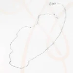 CADENA PLATA RECTANGULAR FORZADA