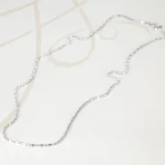 CADENA PLATA DIAMANTADA POPOTILLO