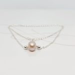 COLLAR CON DIJE PERLA CADENA