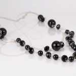 COLLAR SIN DIJE PLATA DOBLE LARGO CRISTAL AG