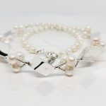 COLLAR SIN DIJE ROMBOS PERLA