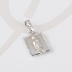DIJE PLATA CUADRO VIRGEN MINI DIAMANTADO