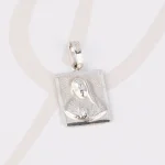 DIJE PLATA MEDALLA VIRGEN DIAMANTADO