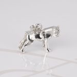 DIJE PLATA BULL DOG FIGURA