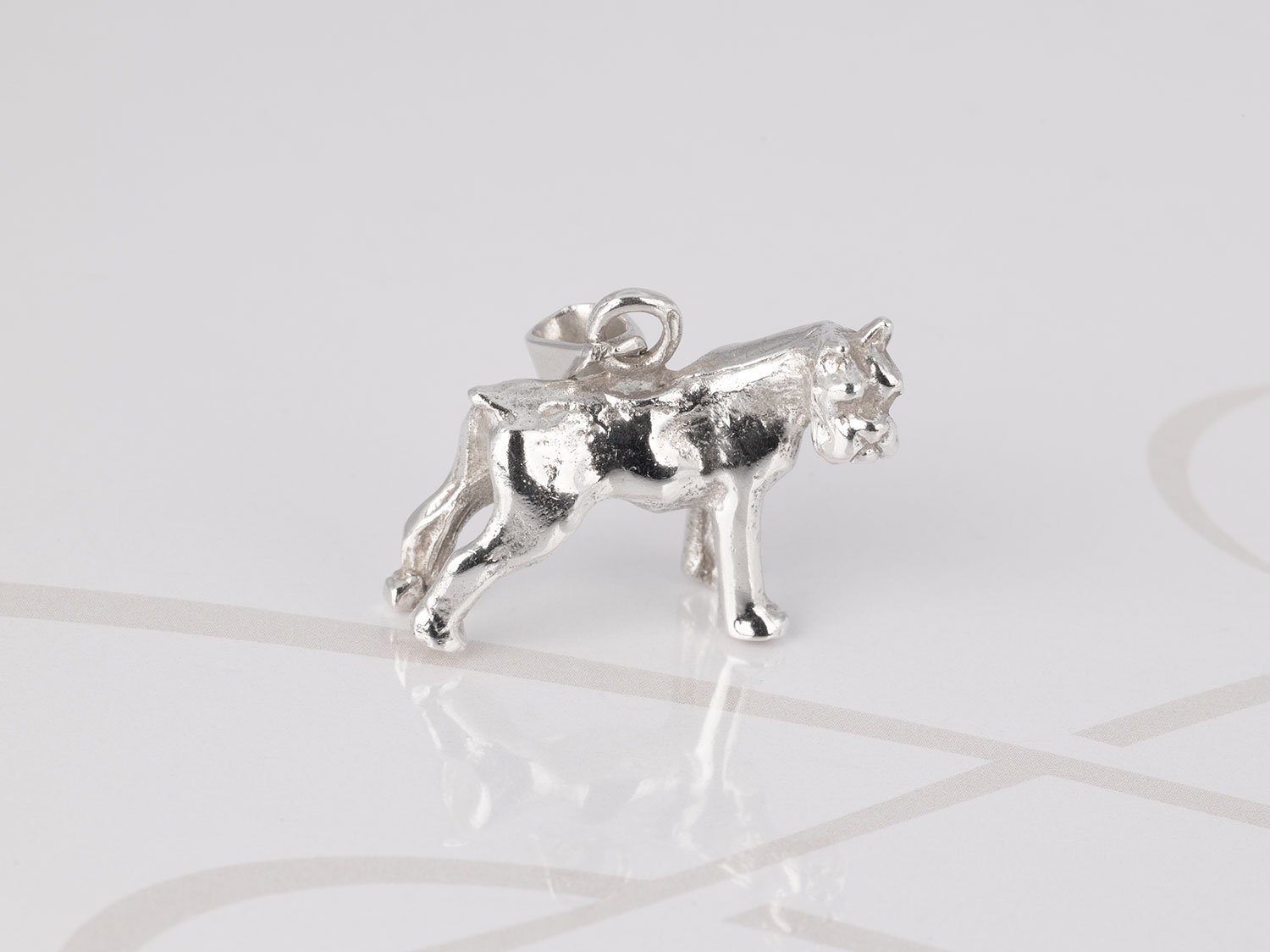 DIJE PLATA BULL DOG FIGURA