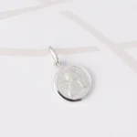 DIJE PLATA MEDALLA ANGELITO MINI LISO