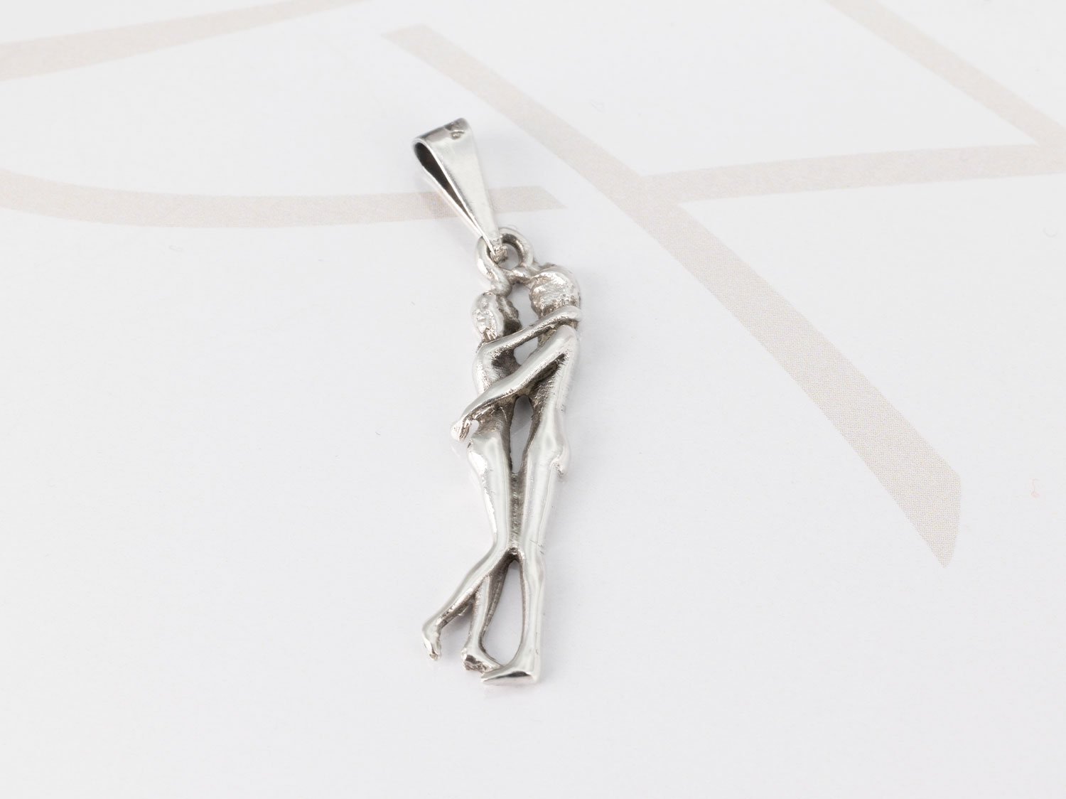 DIJE PLATA PAREJA GRANDE LISO