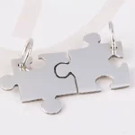DIJE PLATA PAREJA ROMPECABEZAS LISO